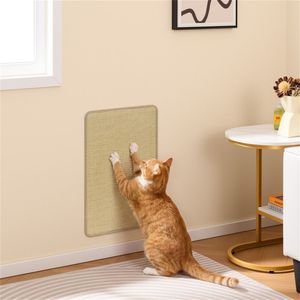 Set di 6 Tappetini Antiscivolo per Gatti in Sisal Naturale 24x16 Pollici con Base in Lattice, Protezione per Mobili, 6 Tiragraffi per Gatti - Product Image 5