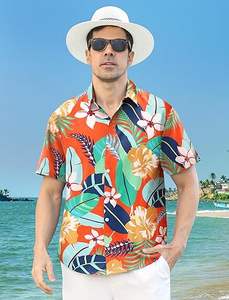 Camisas Hawaianas para Hombre, Manga Corta, con Botones, Camisa Casual de Verano, Estilo Tropical, Playera Aloha Hawaiana - Product Image 4
