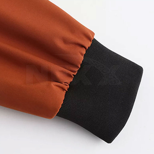 Chaqueta bomber acolchada con cremallera y mangas raglán para mujer, estilo clásico, de nailon con acolchado de rombos. - Product Image 4