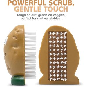 Brosse à pommes de terre Spud Dude, gadget de cuisine mignon, compatible lave-vaisselle, éplucheur de fruits et légumes, nettoyeur de produits frais - Product Image 2