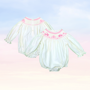 Romper para niñas, 100% algodón, diseño personalizado para bebés y niños pequeños, ropa infantil de Navidad de invierno, con volantes, manga larga - Product Image 4