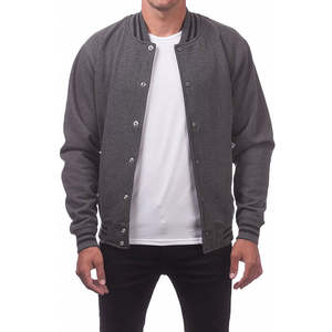 Chaqueta de Béisbol Varsity Personalizable para Hombre, Cuello Camisero, Resistente al Viento, Chaqueta Larga de Lana con Exterior de Poliéster - Product Image 6