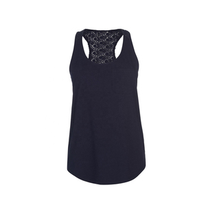 Débardeur pour femme en coton 100% écologique, vert chiné, tricoté, 180g, respirant, séchage rapide, col rond, pour l'été, le fitness, le yoga, les tenues décontractées - Product Image 5