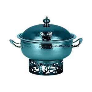 Venta caliente cazuela de metal y olla árabe con acabado de arena único calentador de alimentos recubierto de esmalte para utensilios de cocina vajilla - Product Image 1