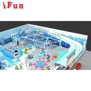 Ifun mới 1300m2 trẻ em tuyết chủ đề 3D thiết kế chất lượng cao mê cung mềm sân chơi trong nhà cho công viên giải trí hoặc trung tâm mua sắm