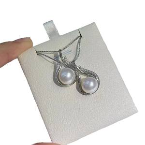 10-11MM Lustrous Edison Fairy Chain Super Thick S925 Pure Silver Simple & Atmospheric Fashionable <b>Pearl</b> <b>Earrings</b> - Product Image 5