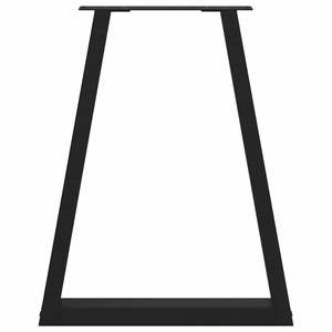 Set di 2 gambe per tavolino da caffè in acciaio nero, 19,7 x 28,3 pollici, accessori per mobili - Product Image 5