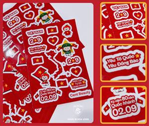 Die Cut Transparent <b>Waterproof</b> Strong Adhesive <b>Label</b> with Custom Logo OEM Hoa Long Vietnam Manufacturer Supplier Factory - Product Image 3