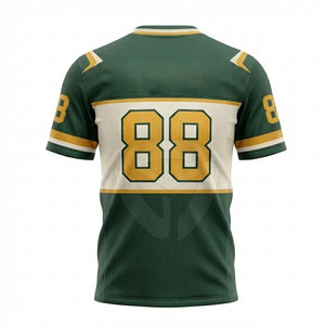 Maillot de football américain personnalisé pour hommes, conçu pour les clubs et les écoles, avec tissu confortable et style prêt pour le match. - Product Image 3
