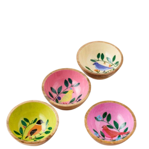 Tazón de cerámica con estampado de esmalte, vajilla personalizada, tazones de madera de acacia para servir pasta y postres deliciosos - Product Image 5