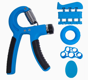 Entrenador de Fuerza de Agarre Ajustable con Mango de Plástico Azul y Contador Digital para Ejercicios de Fitness - Product Image 2