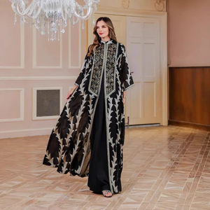 <b>Eid</b> Women Modest Simple Evening Abaya <b>Dresses</b> Floor-Length 100% Cotton Eco-Friendly Ramadan Party - Product Image 3