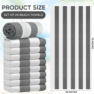 Serviette de piscine unie basique en coton, couleur bleu roi, pour la natation - Product Image 5