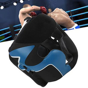 Protège-tête de boxe en cuir PU personnalisable, confortable, durable, réglable et respirant – Meilleure vente - Product Image 3