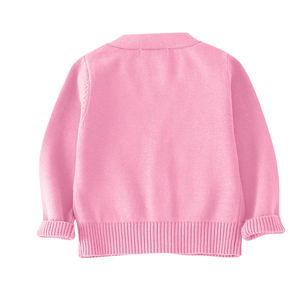 Cardigan en tricot de coton pour enfants, boutonné sur le devant, à manches longues, haut décontracté, personnalisable OEM, tricot confortable pour garçons - Product Image 2