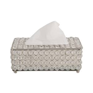 Boîte à mouchoirs en métal de style européen, boîte de rangement rétro haut de gamme, boîte à papier de luxe légère pour salon, salle de bain, bureau - Product Image 3