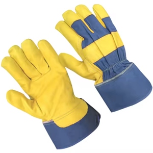 Gants de travail en cuir de chèvre de qualité supérieure, résistants à l'abrasion, protection personnelle des mains - Product Image 5