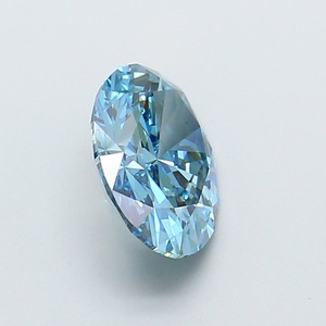 Diamant ovale CVD de 2,04 carats, cultivé en laboratoire, couleur bleu vif fantaisie, clarté VS2, polissage excellent, bijou de fiançailles de luxe, pierre précieuse - Product Image 4