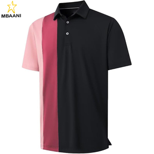 Polos de Golf para Hombre, Manga Corta, Secado Rápido, Casual, Deportivos, Transpirables, con Bloques de Color - Product Image 1