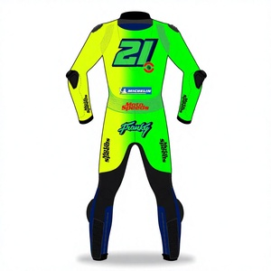 ชุดแข่งรถมอเตอร์ไซค์ Franco Morbidelli MotoCP หนังวัว/หนังจิงโจ้ สำหรับขับขี่/แข่งรถมอเตอร์ไซค์ ชุดจั๊มสูทหนังสำหรับนักขี่/ชุดนักขี่มอเตอร์ไซค์ ระดับ 2 CE Pro - Product Image 2