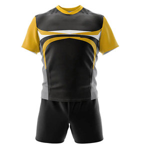 ชุดรักบี้ดีไซน์ยอดเยี่ยม พิมพ์โลโก้ตามสั่ง คุณภาพสูง ชุดกีฬาทีม ทนทาน ระบายอากาศได้ดี ชุดรักบี้ระดับมืออาชีพ - Product Image 4