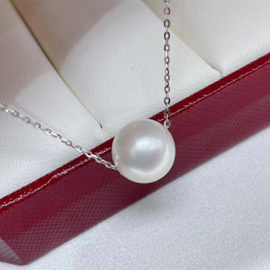 Collares de Lino de Agua Dulce de 7-8 mm de Redondez con Pequeñas Imperfecciones, Producto Refrescante - Product Image 2