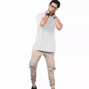 Camisetas Gráficas Cortadas Personalizadas de 280 g/m² al por Mayor, Camisetas de Hombre Lisas de Gran Gramaje - Product Image 5