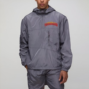 Conjunto Deportivo Corto de Alta Calidad, 100% Nailon, con Bloques de Color, Cierre de Cremallera, Tallas Grandes, Personalizable con Logotipo, Ropa Deportiva Urbana para Hombre - Product Image 1