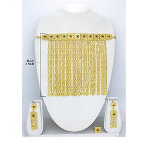 Martasha designer islamique ramadan spécial plaqué or EAU bijoux spécial dubai bijoux collier boucle d'oreille ensemble arabe bijoux - Product Image 3