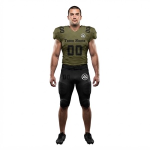 Uniforme de football américain haut de gamme, maillot et pantalon personnalisés, vêtements de sport athlétiques de qualité supérieure, vêtements de performance pour équipes sportives, usine OEM ODM - Product Image 1