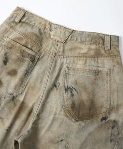 Shorts en jean brodés taille mi-haute RELICSTAR pour femme, style streetwear Y2K, avec ceinture, séchage rapide, respirant, 100 % coton, personnalisable - Product Image 6
