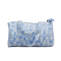 Grand sac cabas matelassé en coton personnalisé Broderie Décoration Fermeture à glissière Style tendance pour un usage quotidien Quantité minimale de commande faible