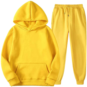 Survêtement 2 pièces pour femme, élégant, avec broderie de logo personnalisé, 100% coton, motif uni, respirant, écologique, pour le yoga - Product Image 4
