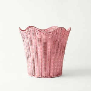 Nueva cesta de almacenamiento festoneada sin asas, hecha a mano en Vietnam, decoración sostenible perfecta para habitaciones infantiles, a precios de mayorista. - Product Image 5