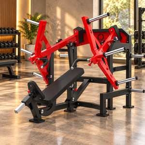 QLI QPCP88 Máquina de gimnasio comercial de alta demanda para ejercicios de pecho con carga de placas y press inclinado, fabricada en acero. - Product Image 1