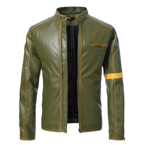 Veste en cuir pour hommes en gros – Conception écologique et imperméable, option logo frontal, couleurs et tailles personnalisables, prix le plus vendu - Product Image 1