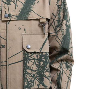 Oversize Breathable OEM Service Heavy Duty Mechanic Canvas Outdoor <b>Worker</b> <b>Jacket</b> Front Embroidery Windproof Waterproof Vintage - Product Image 6