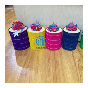 Cesta de dulces de bambú morada hecha a mano para Ramadán, embalaje decorativo para regalos, contenedor para celebraciones islámicas, para eventos de Eid Mubarak - Product Image 3