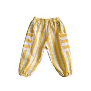 Pantalon cargo léger et doux en coton 100% à rayures pour enfants, pantalon assorti à carreaux pour garçons et filles, pantalon unisexe pour l'extérieur, pantalon pour hommes - Product Image 5