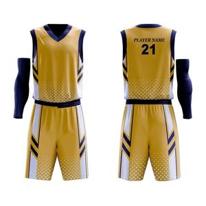 Wholesale Customized Breathable 100% Polyester Basketball Uniforms with Heat-<b>Transfer</b> Printing - Product Image 5