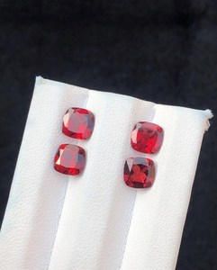 Pierre précieuse grenat rouge naturel 4,20 carats, véritable pierre rouge profonde, haute qualité, pour la fabrication de bijoux, vente en gros - Product Image 2