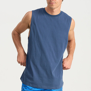 Débardeur noir élégant pour hommes, sans manches, vêtements de sport décontractés d'été - Product Image 6
