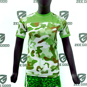 เสื้อแรชการ์ดแขนสั้นผู้ชายแบบสั่งทำพิเศษ พิมพ์ลายด้านหน้าด้วยเทคนิค Sublimation + แห้งเร็ว ป้องกันแบคทีเรีย ระบายอากาศได้ดี UPF50+ - Product Image 3