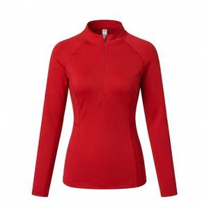 Camiseta de equitación de manga corta para mujer 2026 al por mayor, transpirable, ligera, de secado rápido, elástica, para montar a caballo - Product Image 1