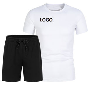 Vêtements d'été de haute qualité en gros, nouvelle arrivée, ensembles pour hommes, t-shirt à manches courtes et shorts, couleur unie, vêtements pour hommes, ensembles pour hommes - Product Image 4