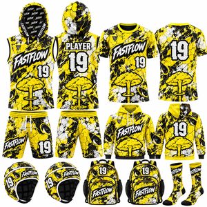 ชุดทีมฟุตบอลอเมริกัน 7 คน แบบสั่งทำพิเศษด้วยเทคนิค Sublimation บริการ OME ผ้า 240-260 GSM แห้งเร็ว ป้องกันแบคทีเรีย ป้องกันรังสียูวี - Product Image 1