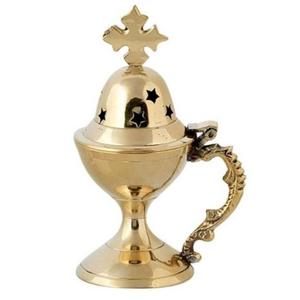 Antique Finish Vintage <b>Incense</b> <b>Burner</b> Church Orthodox Supplies Christian Gift Items Hand-made <b>Incense</b> <b>Burner</b> & Aroma Diffuser - Product Image 3