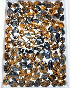 Cabujón de Pietersita Natural, Gema Suelta |   Lote de Piedras Cabujón Chatoyantes Azules Dorados de Formas Mixtas a Precio Mayorista - Product Image 4