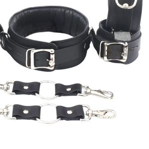 Manchettes en cuir de vache véritable avec boucles robustes et doublure intérieure douce - Product Image 2