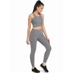 Conjunto de Yoga de Cintura Alta, Ropa Deportiva Activa, Diseño Personalizado, Transpirable, de la Mejor Calidad, Ligero, a la Moda, Precio Razonable, Corte Ajustado - Product Image 3